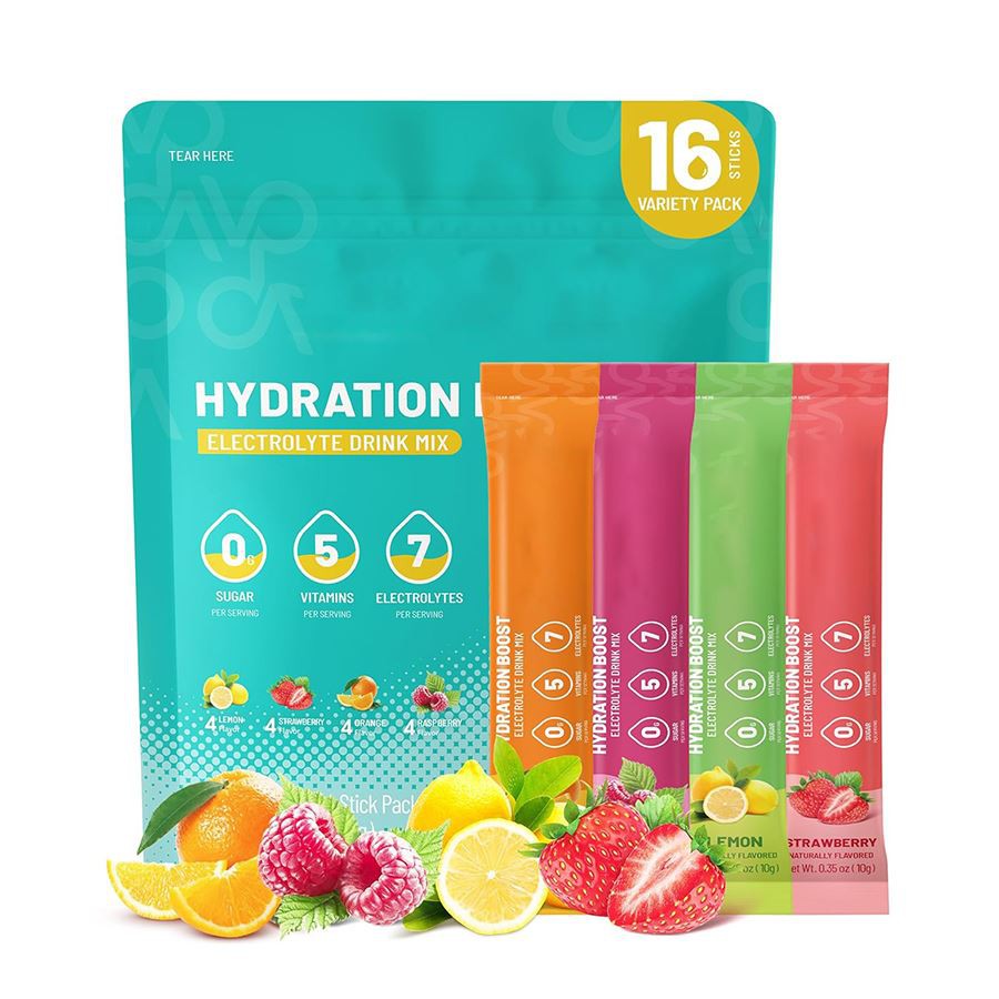 HydraBoost Zero Sugar Electrolyte Vitamin Drink Mix Sticks