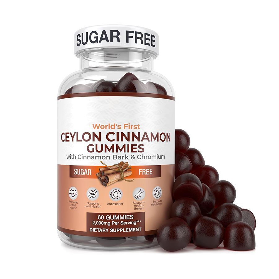 Brez sladkorja Ceylon Cinnamon Gummies Nature's Heart - Zdravi antioksidant bogat užitek