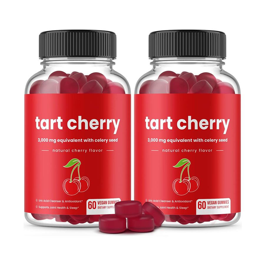 Tart Cherry & Very Seed Vegan Gummies Naravna podpora za obrambo antioksidantov z zdravilom sečne kisline in vsakodnevno dobro počutje